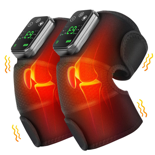 Thermal Knee Pad Eletric Knee Temperature Massager Leg Joint Brace Heating Vibration Massage 3 In 1 Elbow Shoulder Support